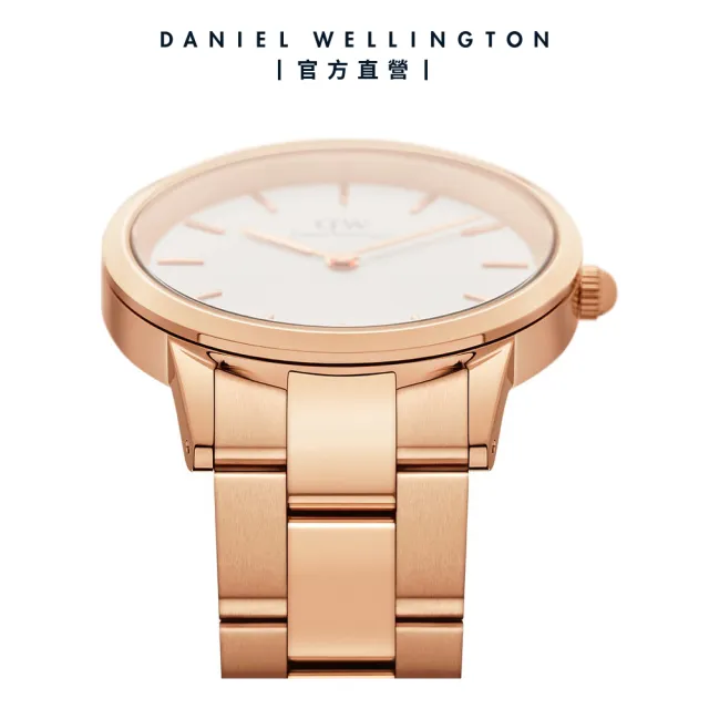 【Daniel Wellington】DW 手錶  Iconic Link 28mm/32mm精鋼錶 特調玫瑰金(DW00100213)