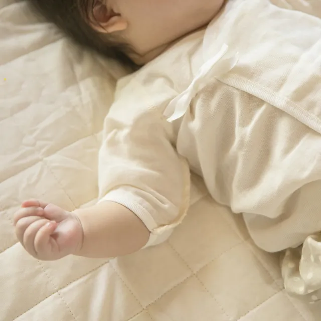 【MARURU】日本製有機棉新生兒紗布衣(日本製 無漂白無染色 寶寶baby新生兒 有機棉紗布衣 純棉)