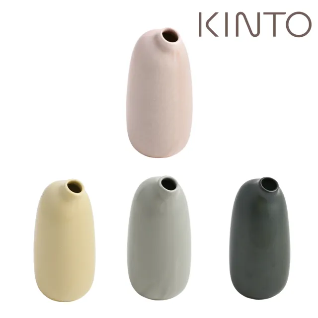 【Kinto】SACCO陶瓷造型花瓶260ml-黑