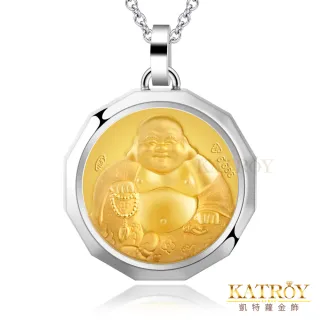 【KATROY】十二生肖．金飾項鍊．母親節禮物(彌勒佛)