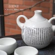 【TALES 神話言】故宮神話-心經法嚴-平安茶具組1壺4杯(文創 禮品 禮物 收藏)