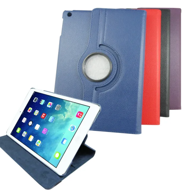 【DW 達微科技】Apple iPad 9.7吋 平板保護皮套(LR02荔枝紋旋轉)