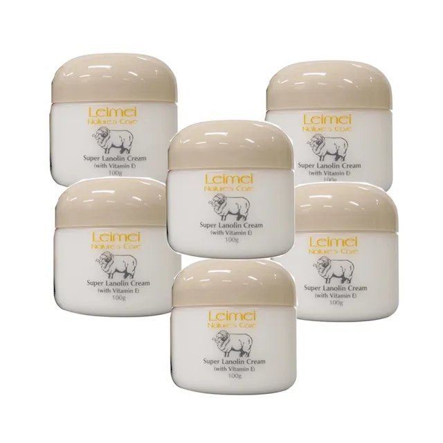 【澳洲Natures Care】Leimei 超滋潤綿羊霜含維他命E(6入組 100g/罐)