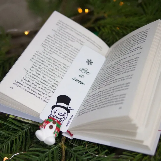 【MyBookmark】手工書籤-愛閱讀的雪人先生