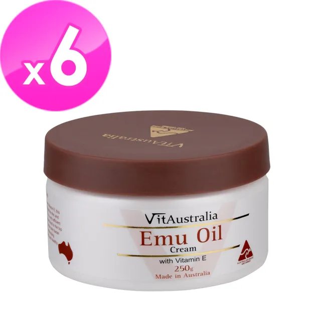 【Natures Care】VitAustralia 鴯苗鳥油滋潤霜含維他命E(6入組 250g/罐)