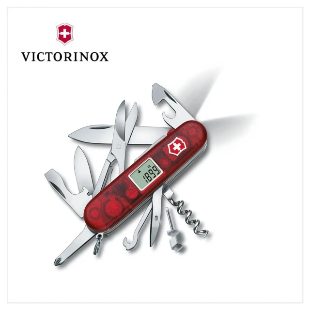 【VICTORINOX 瑞士維氏】28用瑞士刀/透紅(1.7905.AVT)