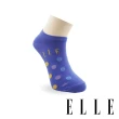 【ELLE】圓點超低隱形女襪-紫(船襪/隱形襪/女襪)