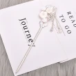 【Jpqueen】古典美人花卉珍珠鋯石流蘇髮簪(18款可選)