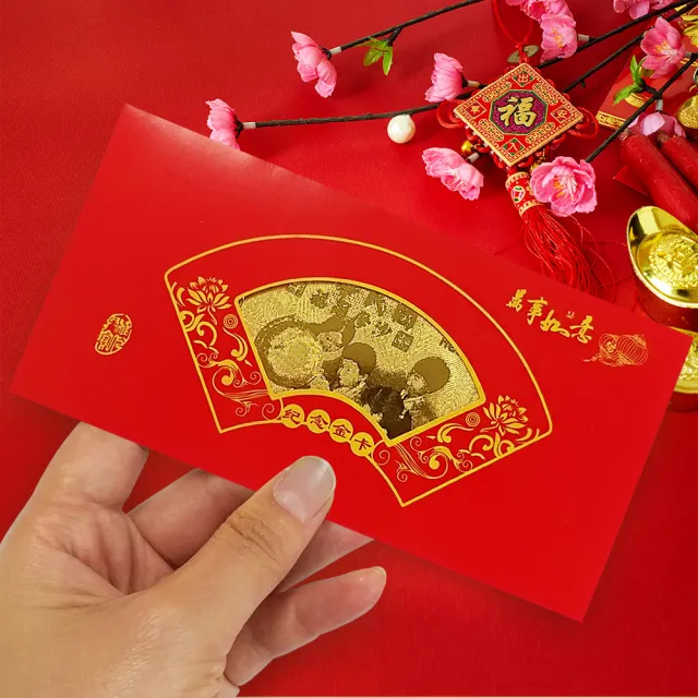 【阿莎&布魯】超值6入/祝福紅包組-台幣千鈔招財金錢母(金鈔+紅包袋+賀卡)