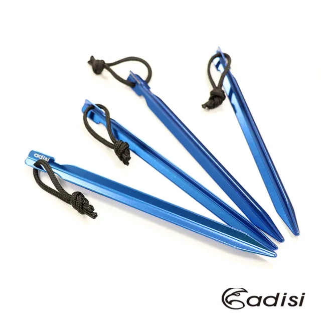 【ADISI】鋁合金營釘AS15027 四入一組(營釘、鐵製營釘、帳篷配件、露營配件、營釘17.5cm)