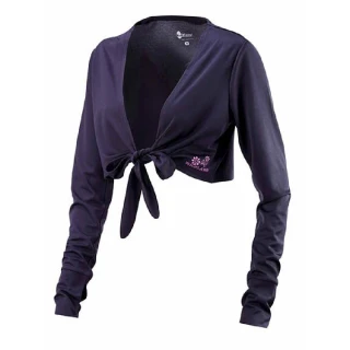 【Wildland 荒野】女 抗UV排汗綁帶袖套衣-黑色 W1805-54(戶外/健行/抗UV/防曬/袖套)