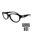 【ANNA SUI 安娜蘇】質感金屬蝴蝶造型眼鏡(黑 AS634-001)