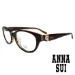 【ANNA SUI 安娜蘇】質感金屬蝴蝶造型眼鏡(咖啡 AS634-100)