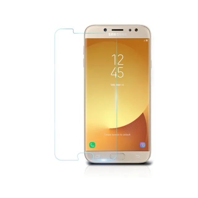 【o-one㊣鐵鈽釤】Samsung  J7 Pro 半版9H鋼化玻璃保護貼