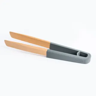 【Taste Plus】悅味創意 掛勾+磁吸式 德國舉木 矽膠握把 食物夾 木夾(懸空手柄設計)