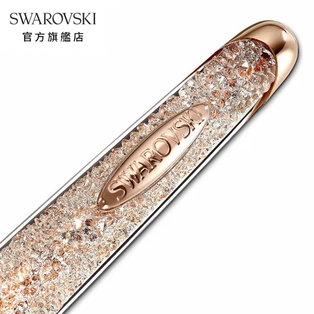 【SWAROVSKI 官方直營】Crystalline Nova 玫金色白水晶圓珠筆 交換禮物(Crystalline Nova)