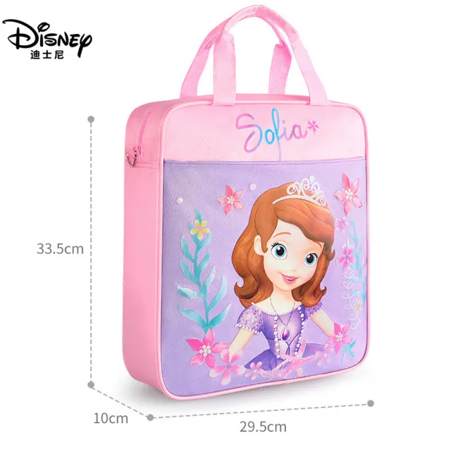 【Disney 迪士尼】小學生補習袋課輔袋手提斜背兩用包(平輸品)