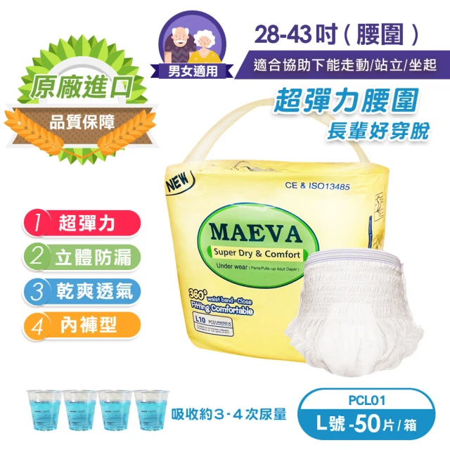 悠適活 貼身輕薄自在褲80片/箱 XL(2回吸收 褲型成人紙