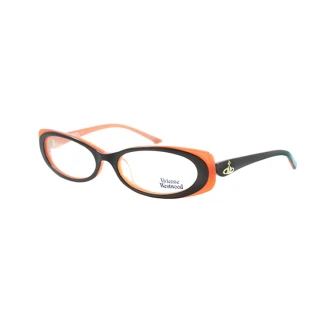 【Vivienne Westwood】英倫經典土星光學眼鏡(黑/橘 VW198_04)