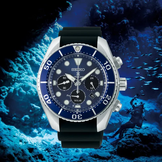 【SEIKO 精工】PROSPEX DIVER SCUBA太陽能手錶(V192-0AD0B SSC759J1)