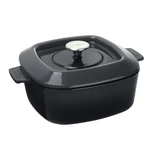 【Woll】德國歐爾-IRON 24cm方型鑄鐵鍋(灰)