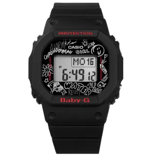 【CASIO 卡西歐】震動提示 計時碼錶 兩地時間 防水100M 電子數位 橡膠手錶 深藍色 48mm(W-735H-2A)