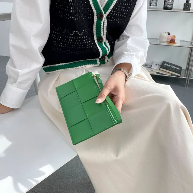 【WHOSE BAG】雙11 韓國OMNIA Track羊皮長夾 女用真皮皮夾 同心結設計 NO.3400I(女皮夾 女長夾)