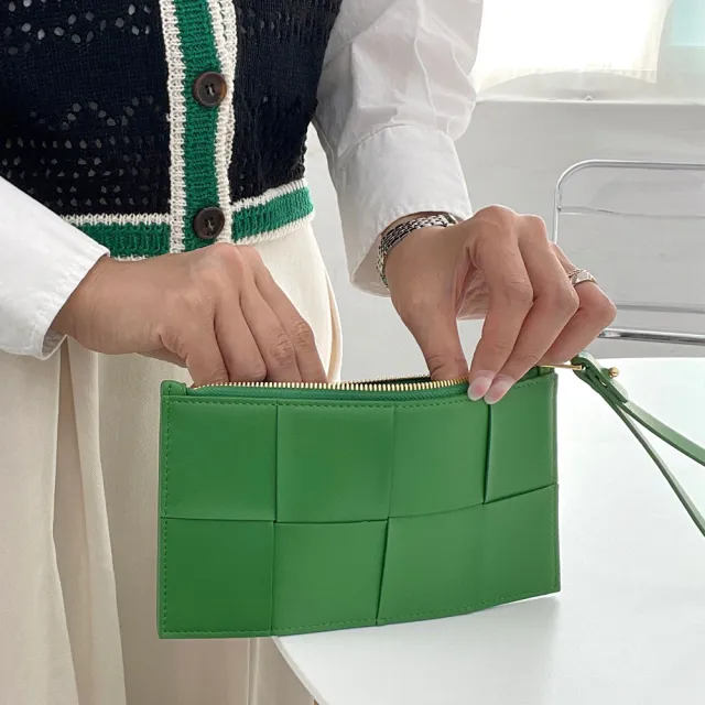 【WHOSE BAG】雙11 韓國OMNIA Track羊皮長夾 女用真皮皮夾 同心結設計 NO.3400I(女皮夾 女長夾)