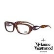 【Vivienne Westwood】摩登線條造型款光學鏡框(琥珀 VW210_01)