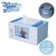 【迪士尼Disney】冰雪奇緣 艾莎&安娜 方形面紙盒LED小夜燈 衛生紙盒 筆筒 收納盒(正版授權台灣製)