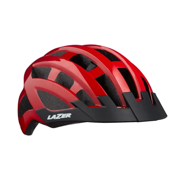 【LAZER】COMPACT 自行車安全帽(紅色/亞洲版頭型)