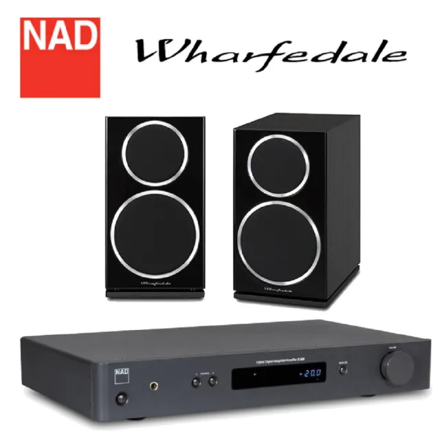 【NAD & WHARFEDALE】兩聲道音響組(C328+DM220)