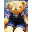 【TEDDY HOUSE 泰迪熊】泰迪熊玩偶公仔絨毛娃娃紅格牛仔泰迪熊對熊大