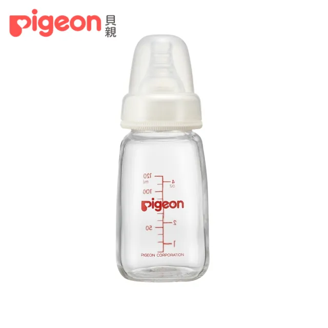 【Pigeon貝親 官方直營】一般口徑玻璃奶瓶120ml