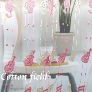 【棉花田】音符造型線簾-粉色(85x150cm)