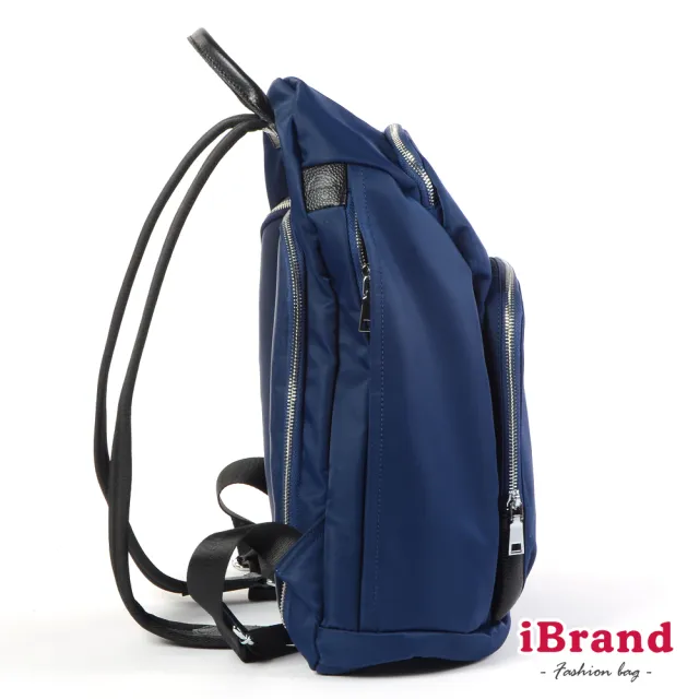 【iBrand】雙11 率性時尚後開式防盜尼龍後背包-L(多色任選)