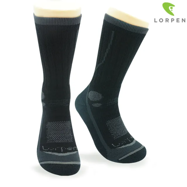 【Lorpen】T3 Primaloft美麗諾羊毛健行襪T3MMH III(吸濕排汗、快乾涼爽、彈性耐用、西班牙)
