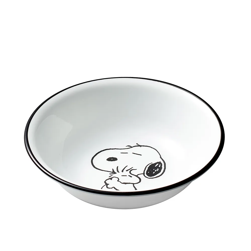 【CORELLE 康寧餐具】SNOOPY 復刻黑白300CC沙拉碗(410)