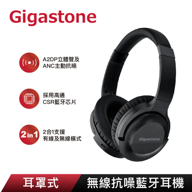【Gigastone 立達】Headphone A1 無線抗噪藍牙5.0耳機(部落客羅卡強力推薦主動式抗噪藍牙耳機款)
