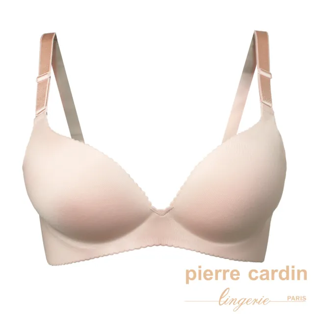 【pierre cardin 皮爾卡登女性內衣】任選_B罩 小胸美人超厚墊爆乳無鋼圈內衣(單件-BRN膚)