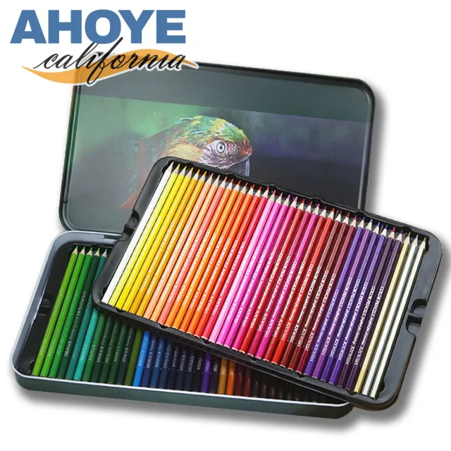 【AHOYE】72色油性色鉛筆 畫家鐵盒系列