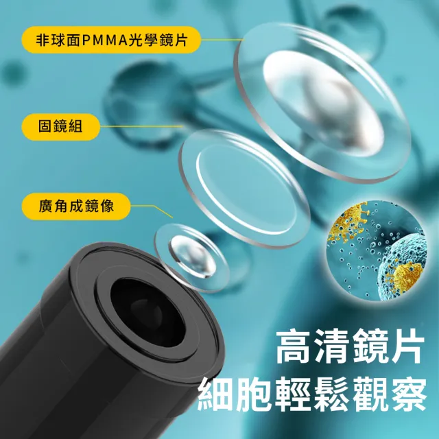 兒童益智早教高清4800倍顯微鏡 LED補光燈 可手機拍照觀測顯微鏡 附12種標本