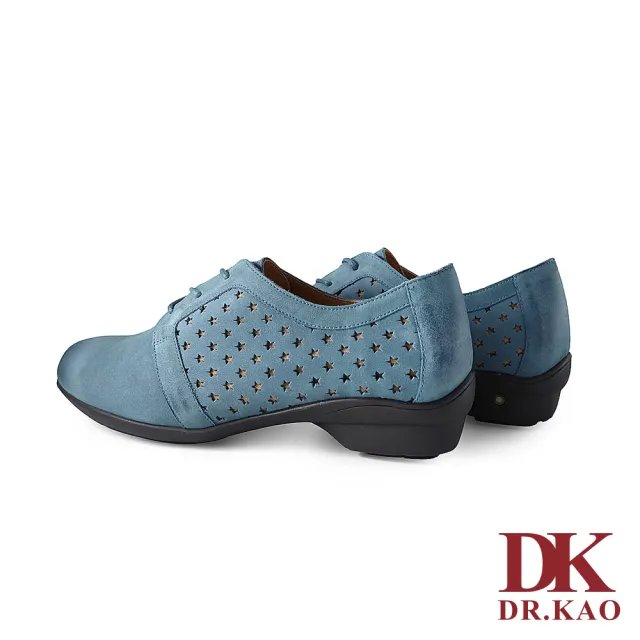 【DK 高博士】星星雕花綁帶空氣女鞋 87-2136-70 藍色