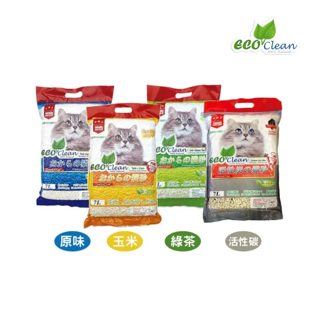 【ECO艾可】豆腐貓砂 7L/2.8kg*6包組(豆腐貓砂)