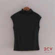 【2CV】現貨 親膚立領素面棉質背心nr006(MOMO獨家販售)