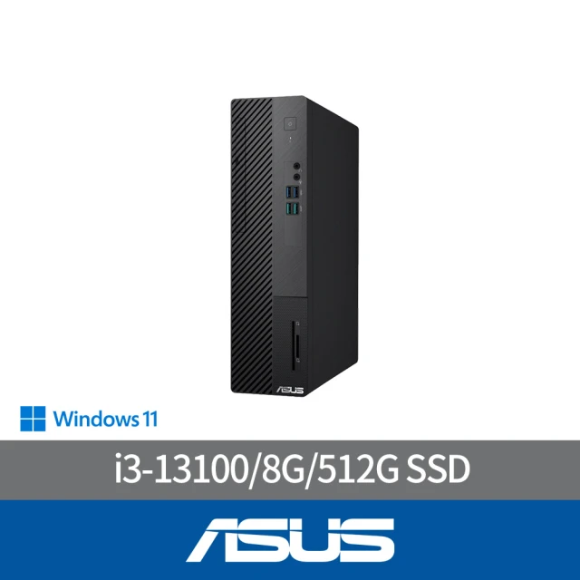 ASUS 華碩 i3 四核電腦(H-S500SE/i3-13100/8G/512G SSD/W11)