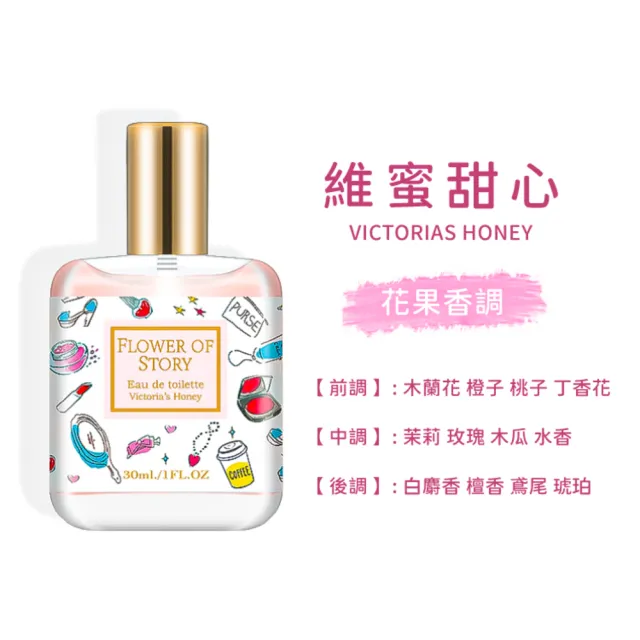 【小麥購物】花之物語香水 30ml(隨身香水 香水 小香水 小樣香水 花香 果香 清新 淡香水)