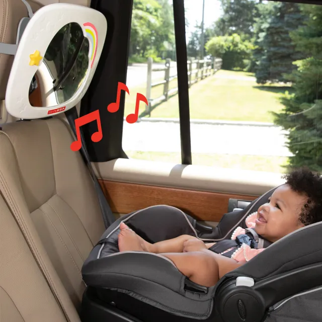 【Skip Hop】官方總代理 SLC寶寶車用後照遊戲鏡(聲光後照鏡 寶寶後照鏡 汽座後照鏡)
