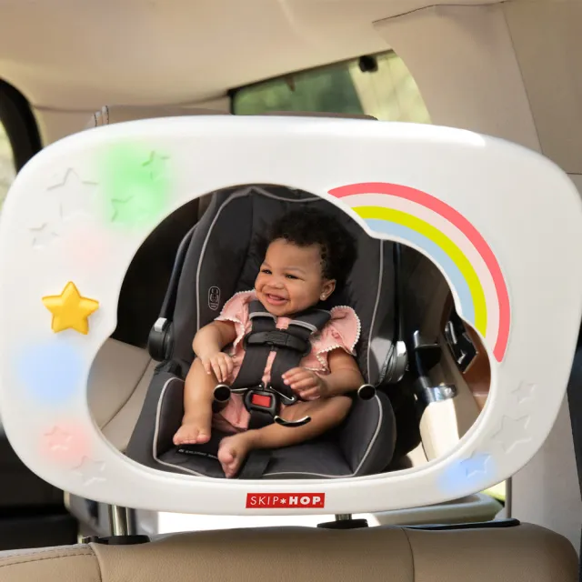 【Skip Hop】官方總代理 SLC寶寶車用後照遊戲鏡(聲光後照鏡 寶寶後照鏡 汽座後照鏡)
