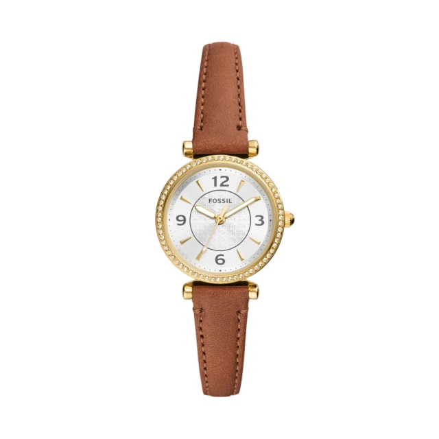 FOSSILFOSSIL 古典佳人時尚腕錶-金X咖啡(ES5297)